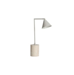 Lámpara de Mesa SAND, Hierro / Blanco, Beige - Kodu Home...