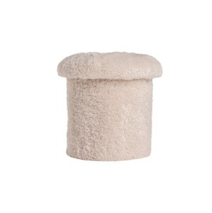 Reposapiés JONZAC, Lana / Blanco - Kodu Home Design