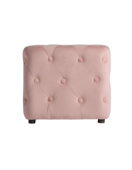 Reposapiés BOUGUE, Poliéster / Rosa Palo, Negro - Kodu Home Design