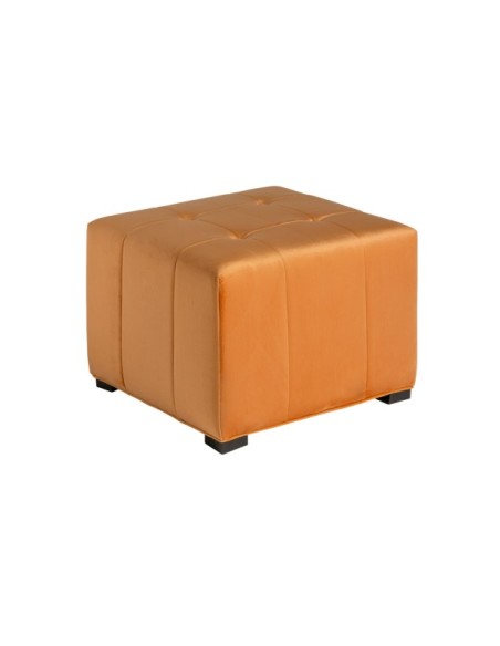 Reposapiés GELOUX, Poliéster / Ocre, Negro - Kodu Home Design