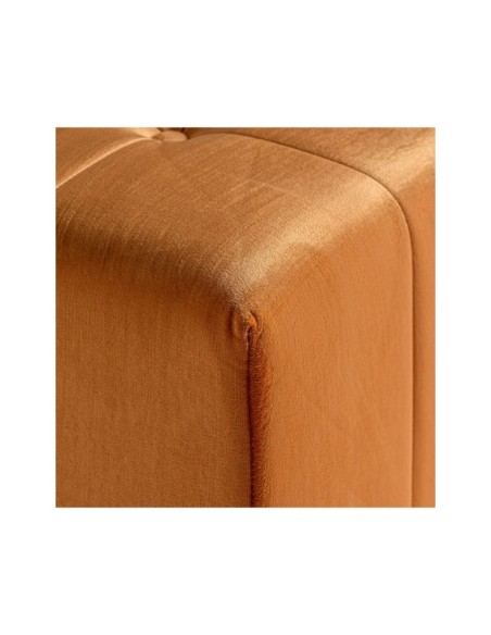 Reposapiés GELOUX, Poliéster / Ocre, Negro - Kodu Home Design