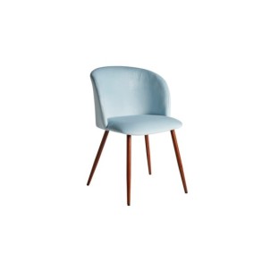 Silla LULA, Terciopelo / Azul, Marrón - Kodu Home Design