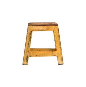 Reposapiés BUZET, Caoba / Mostaza - Kodu Home Design