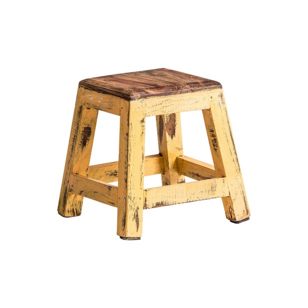 Reposapiés BUZET, Caoba / Mostaza -...