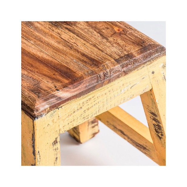 Reposapiés BUZET, Caoba / Mostaza -...