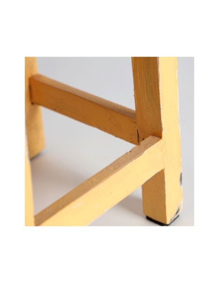 Reposapiés SAURIS, Caoba / Marrón, Amarillo - Kodu Home Design