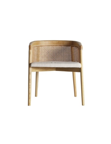 Silla VIKAN, Madera / Marrón, Beige - Kodu Home Design
