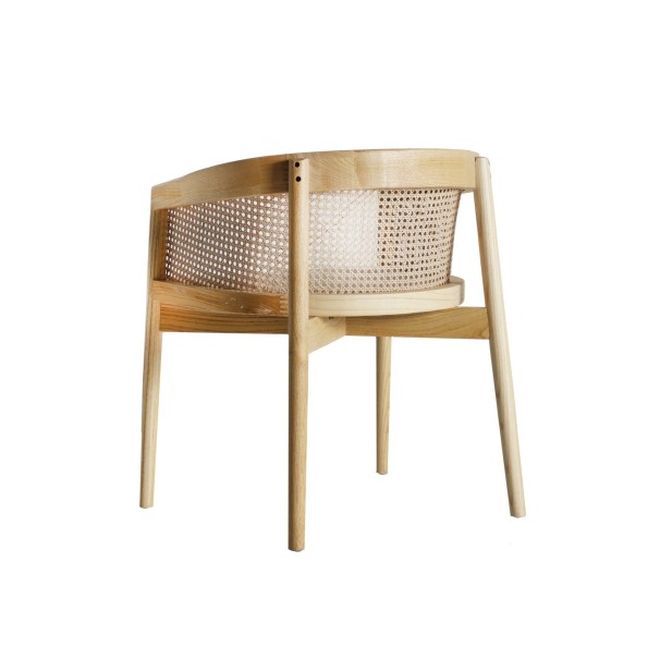 Silla VIKAN, Madera / Marrón, Beige -...