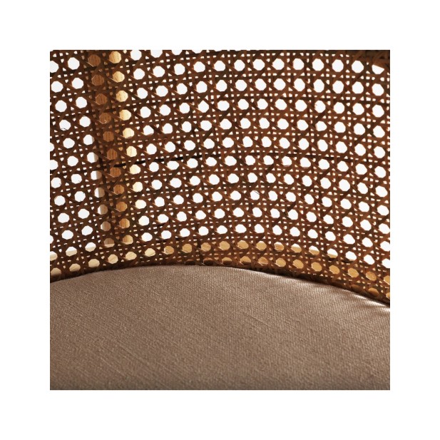 Silla VIKAN, Madera / Marrón, Beige -...