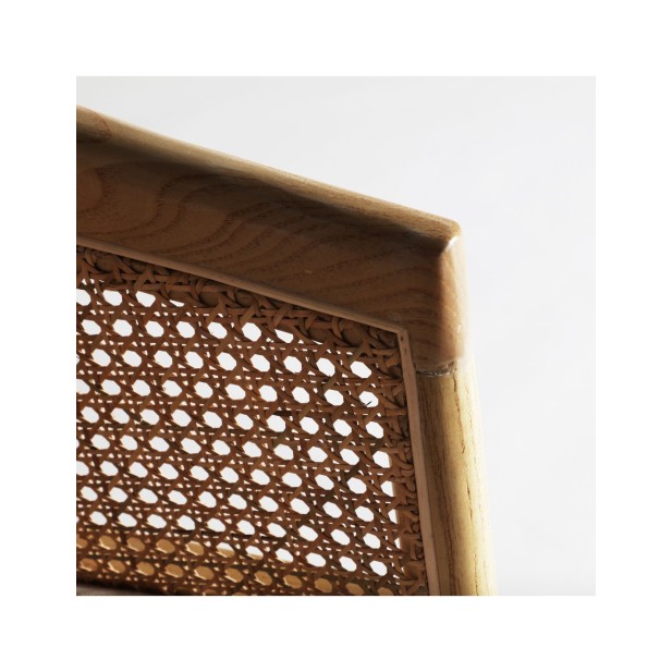 Silla VIKAN, Madera / Marrón, Beige -...