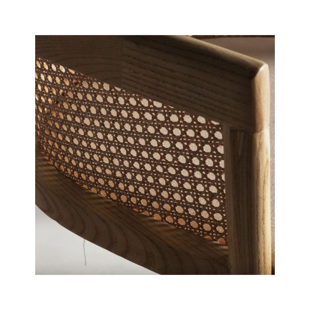 Silla VIKAN, Madera / Marrón, Beige -...