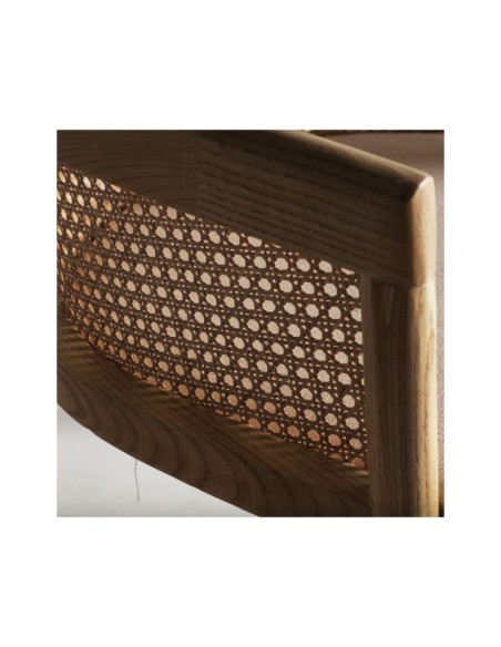 Silla VIKAN, Madera / Marrón, Beige - Kodu Home Design