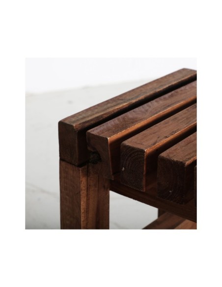 Reposapiés AKVIRAN, Caoba / Marrón - Kodu Home Design