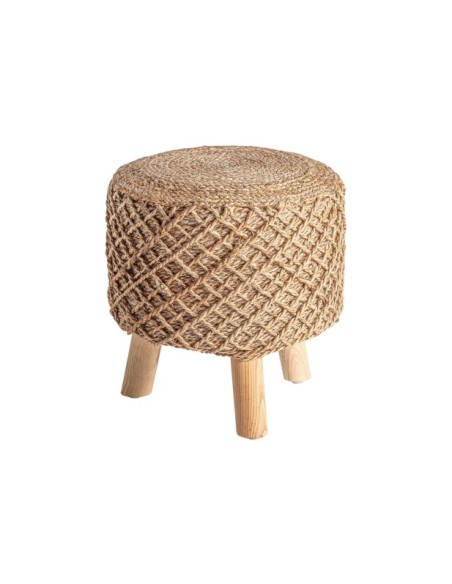 Reposapiés GILDEON, Yute / Marrón - Kodu Home Design