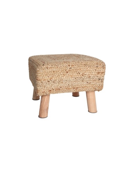 Reposapiés THIESI, Yute / Marrón - Kodu Home Design