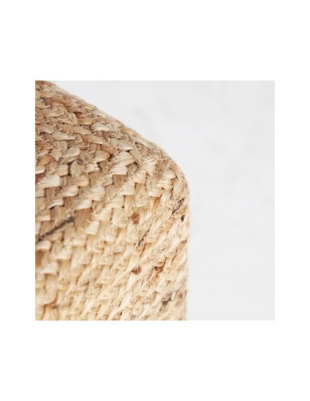 Reposapiés THIESI, Yute / Marrón - Kodu Home Design