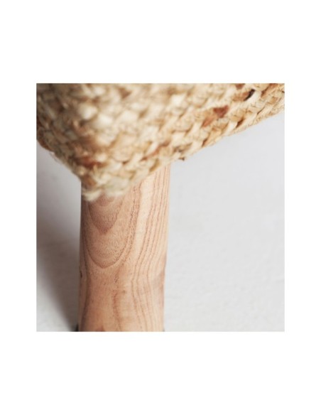 Reposapiés THIESI, Yute / Marrón - Kodu Home Design