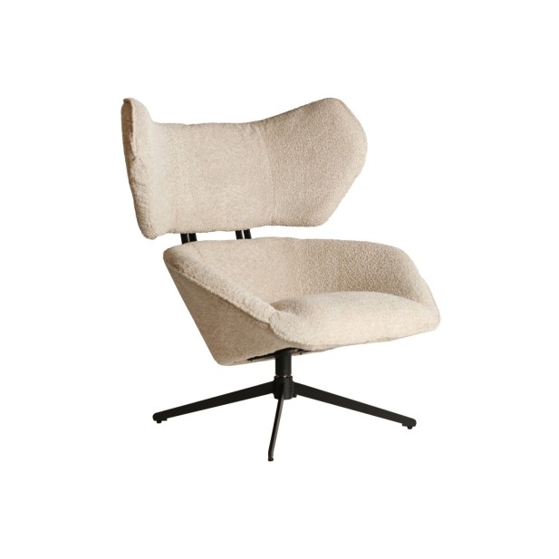 Sillón Giratorio Bouclé PRIVAS,...