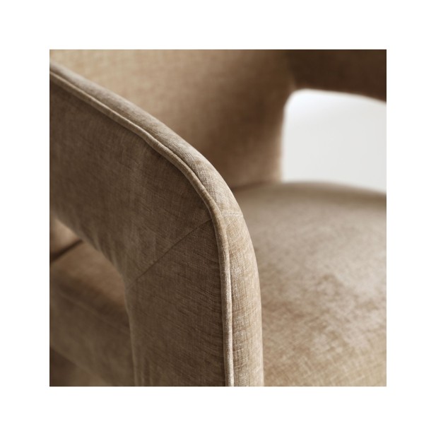 Silla BAUTZEN, Terciopelo / Beige -...