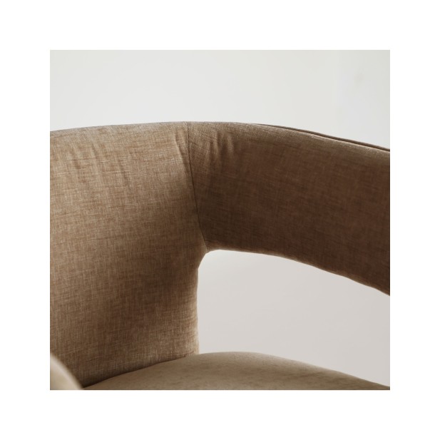 Silla BAUTZEN, Terciopelo / Beige -...