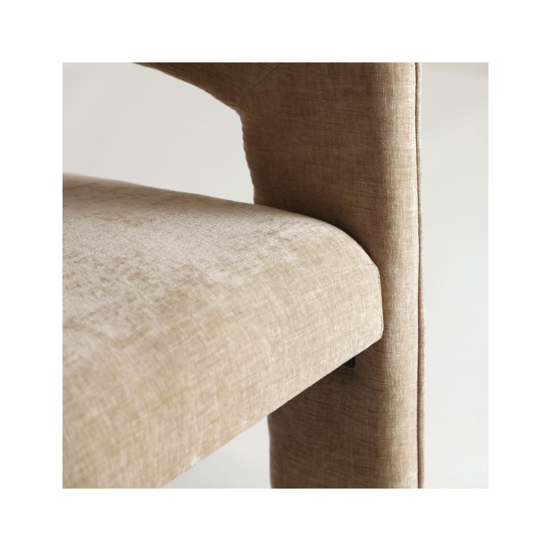 Silla BAUTZEN, Terciopelo / Beige -...