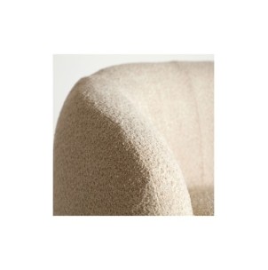 Sillón Bouclé PRIVAS, Algodón Bouclé / Crema - Kodu Home... 2