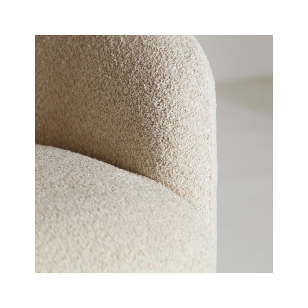 Sillón Bouclé PRIVAS, Algodón Bouclé...