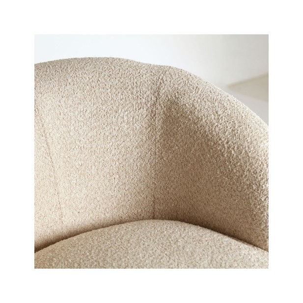 Sillón Bouclé PRIVAS, Algodón Bouclé...