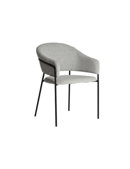 Silla BIKAL, Poliéster / Negro, Gris - Kodu Home Design
