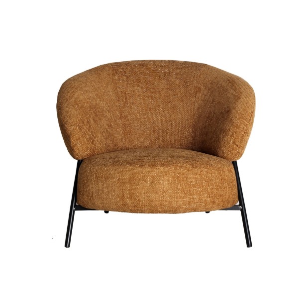 Sillón SOUVENS, Poliéster / Ocre -...