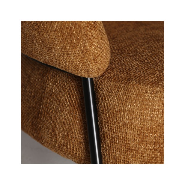 Sillón SOUVENS, Poliéster / Ocre -...