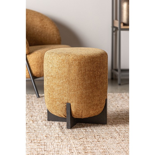 Taburete SOUVENS, Poliéster / Ocre,...