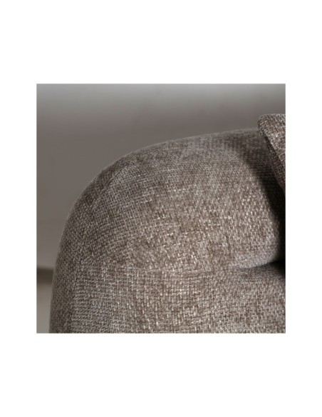 Sofá Esquinero CHENIES Módulo Izquierdo, Poliéster / Gris, Marrón - Kodu Home Design