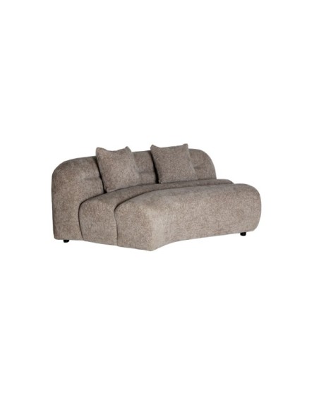 Sofá Esquinero CHENIES Módulo Derecho, Poliéster / Gris, Marrón - Kodu Home Design