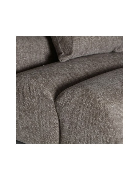 Sofá Esquinero CHENIES Módulo Derecho, Poliéster / Gris, Marrón - Kodu Home Design