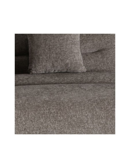 Sofá Esquinero CHENIES Módulo Derecho, Poliéster / Gris, Marrón - Kodu Home Design