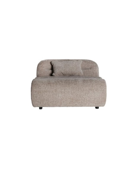Sofá Esquinero CHENIES Módulo Central, Poliéster / Gris, Marrón - Kodu Home Design