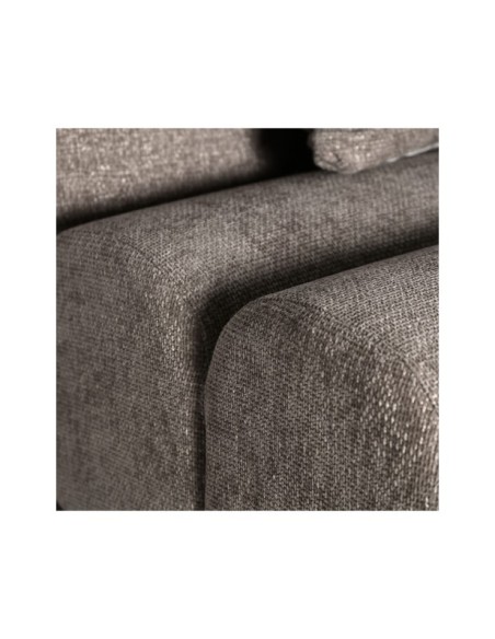 Sofá Esquinero CHENIES Módulo Central, Poliéster / Gris, Marrón - Kodu Home Design