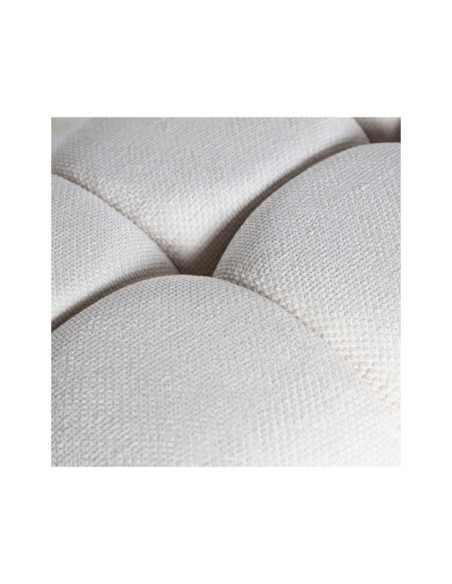 Reposapiés LETHO, Poliéster / Blanco, Negro - Kodu Home Design