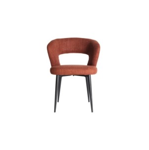 Silla FLAGNAC, Poliéster / Rojo, Negro - Kodu Home Design 2