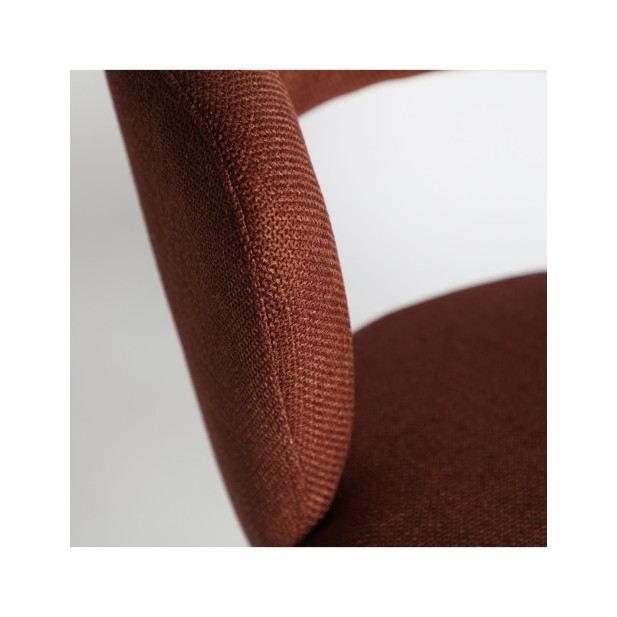 Silla FLAGNAC, Poliéster / Rojo,...