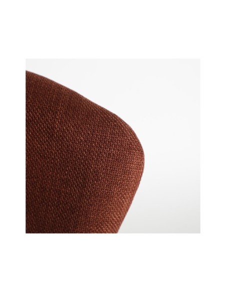 Silla FLAGNAC, Poliéster / Rojo, Negro - Kodu Home Design