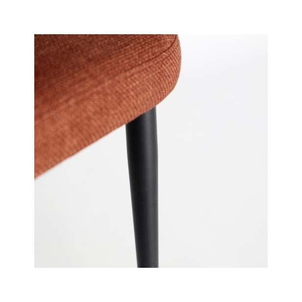 Silla FLAGNAC, Poliéster / Rojo,...