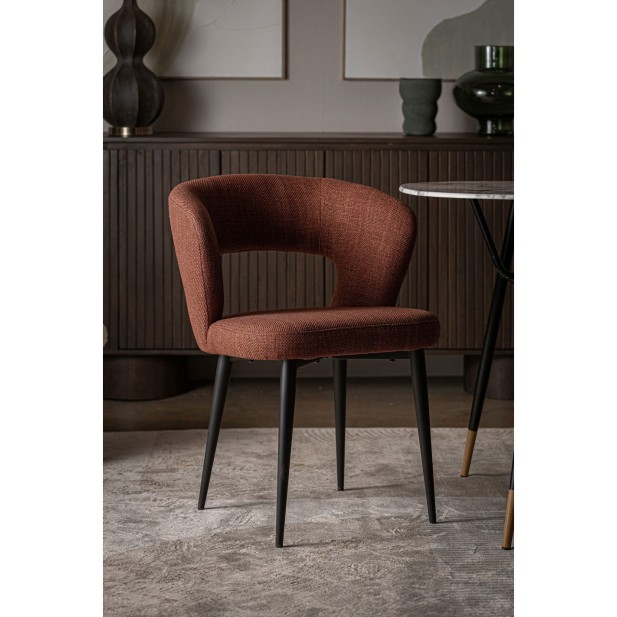 Silla FLAGNAC, Poliéster / Rojo,...