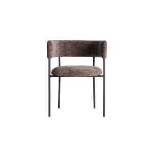 Silla ALLENC, Poliéster / Marrón, Negro - Kodu Home Design 2