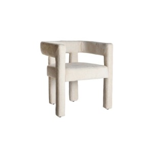 Silla VESTNES, Poliéster / Blanco - Kodu Home Design