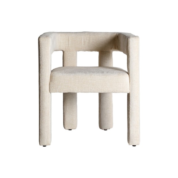 Silla VESTNES, Poliéster / Blanco -...