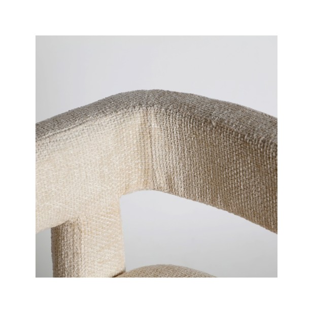 Silla VESTNES, Poliéster / Blanco -...