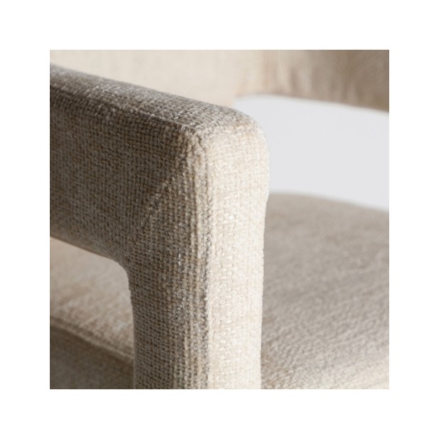 Silla VESTNES, Poliéster / Blanco -...