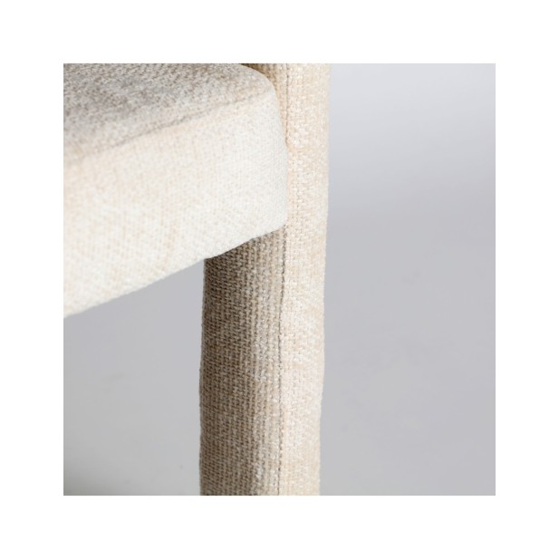 Silla VESTNES, Poliéster / Blanco -...